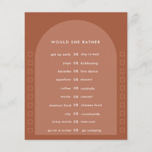 Papier Terracotta pampas herbe moderne douche nuptiale je