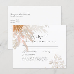 Papier Terracotta Pampas Mariage Tropical Grass