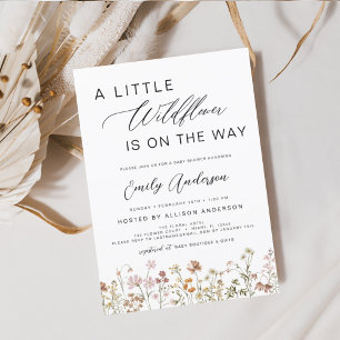 Papier Terracotta Un Petit Baby shower Fleur sauvage