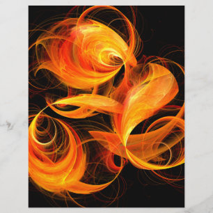 Papier Tête de lettre d'art Abstraite Fireball
