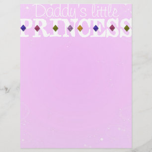 Papier Tête de lettre de la petite princesse de papa