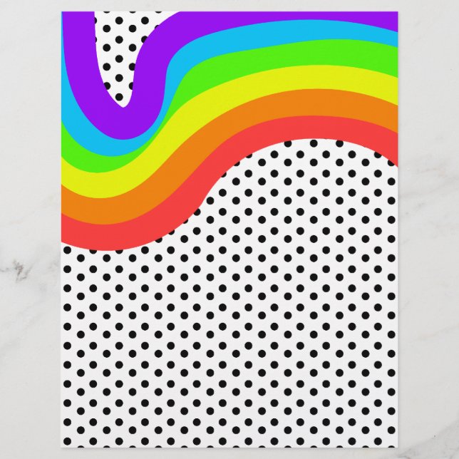 Papier Tête de lettre du lauréat du prix Retro Rainbow (Devant)
