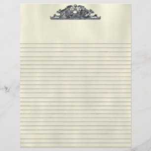 Papier Tête de lettre Goth vintage en grillage de bois