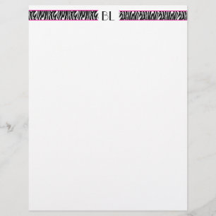 Papier Tête-lettre Bizzie Lizzie Zebra