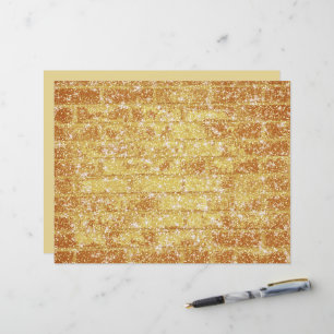 Papier Texture en brique pierre Parties scintillant or Dé