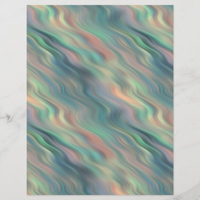 Papier Texture ondulée Iris bleu (Devant)