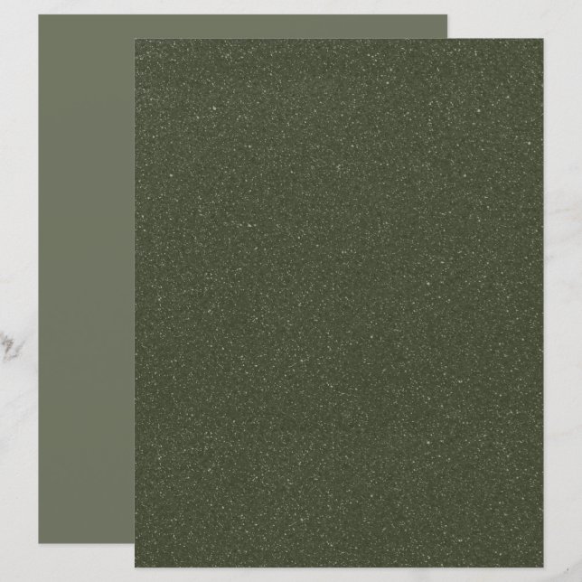 Papier Texturé Vert Mousse Imprimable (Devant / Derrière)