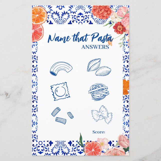 Papier Thats amore Nom que pasta mariée jeu de douche (Devant)