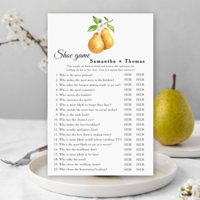Papier the perfect pair - bridal shower Shoe game (Créateur téléchargé)