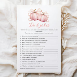 Papier Thème citrouille Baby shower Papa plaisante Activi