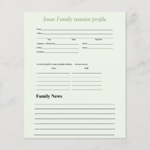 Papier Thème de verdure personnalisé pour profil de famil
