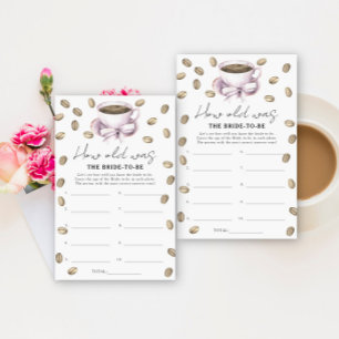 Papier Thème du café Quel âge avait la mariée pour être u