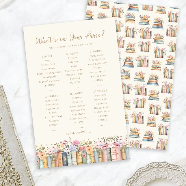 Papier Thème du livre Jeu nuptial (Book Theme Bridal Game
)