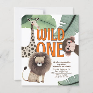 Papier Thème Safari Animaux Sauvages pour Anniversaire de