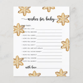 Papier Thèmes d'hiver Jeu de fête | voeux pour bébé