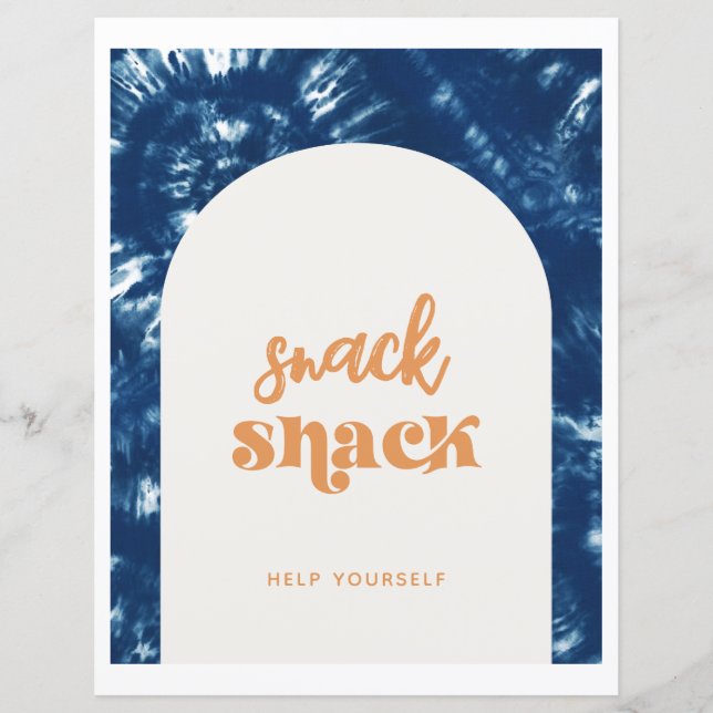 Papier Tie Dye Surf | Symbole d'accrochage (Devant)