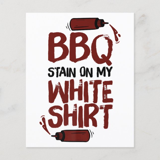 Papier Tige barbecue sur mon blanc Premium (Devant)