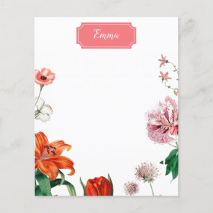 Papier Tiger Lily Tulipe et Fleurs roses