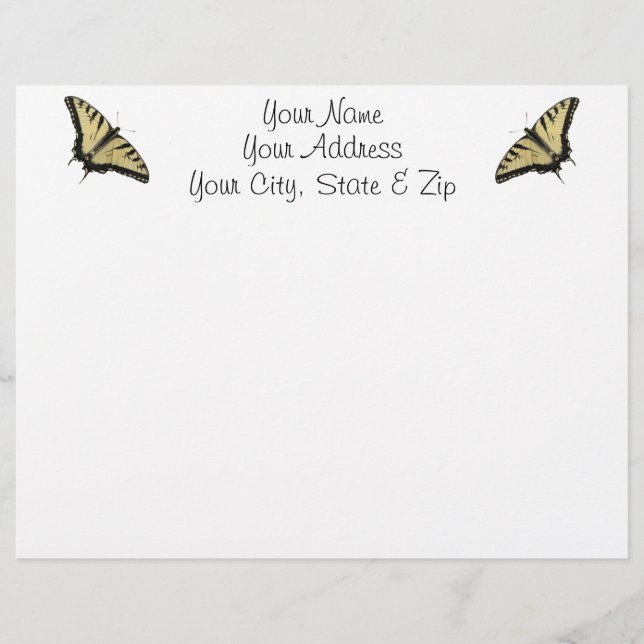 Papier Tiger Swallowtail (Devant)