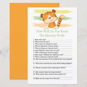 Papier Tigre Connaissez-vous bien le baby shower
