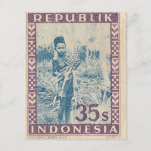 Papier Timbre postal indonésien