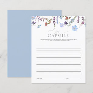 Papier Time Capsule Dusty Blue Fleur sauvage douche Jeu