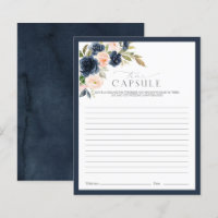 Time Capsule Marine Blue & Blush Floral Showgame