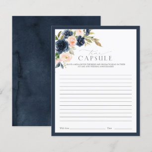 Papier Time Capsule Marine Blue & Blush Floral Showgame