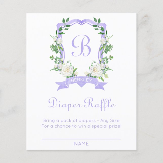 Papier Tirage de couche à motif floral violet (Devant)