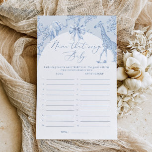 Papier Toile de Jouy Baby shower Nom du jeu