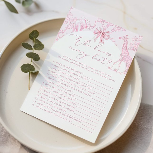 Papier Toile de Jouy Qui connaît maman meilleur jeu (Créateur téléchargé)