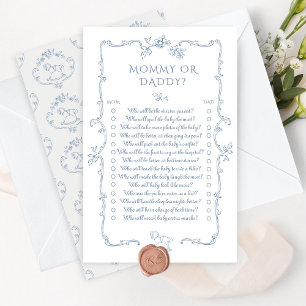 Papier Toile maman française ou baby shower papa