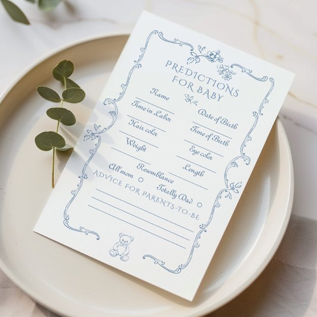 Papier Toile Teddy bear Baby Prédictions et conseils (Créateur téléchargé)