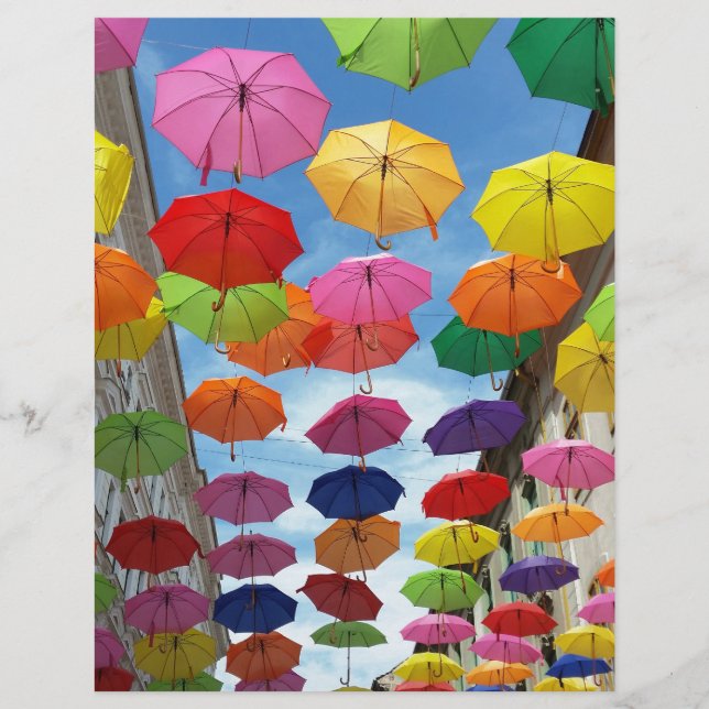 Papier Toit de parapluies (Devant)