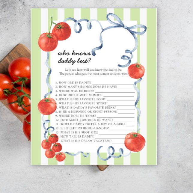 Papier Tomate - Qui connaît le mieux jeu papa (Créateur téléchargé)