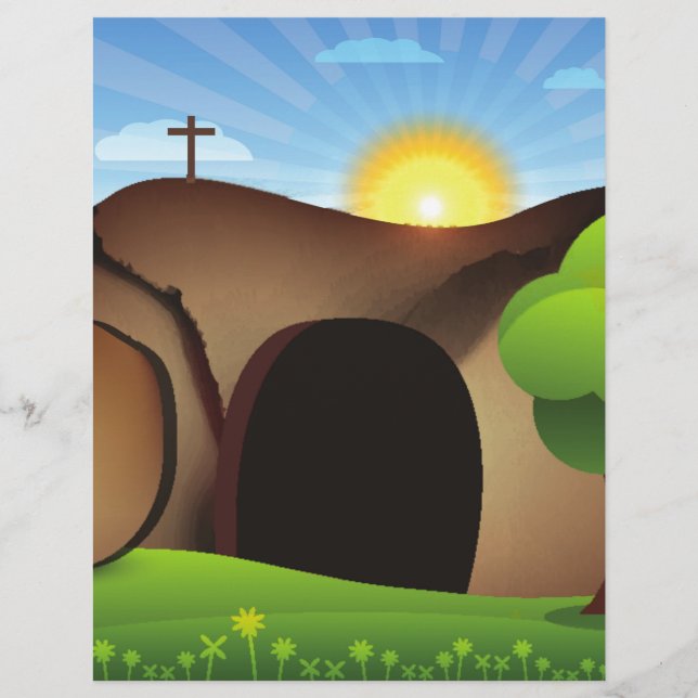 Papier tombeau christ (Devant)