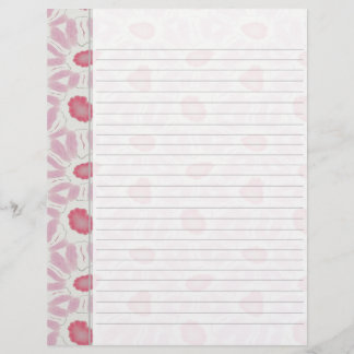 Papier Tons de rose rétro Floral Abstrait Motif