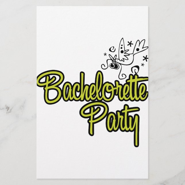Papier ToonDoveBachelorettePartyYlw (Devant)