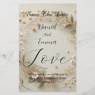 Papier Touche d'élégance Faire-part de mariage noir & pas