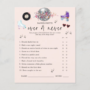 Papier Toujours ou Jamais   Jeu de Bachelorette au Patin 
