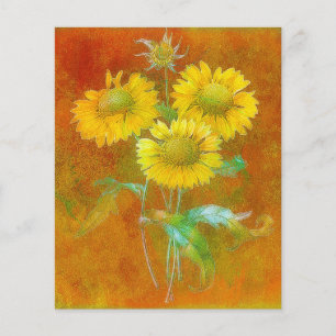 Papier Tournesols peints