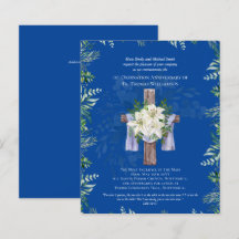 TOUT Anniversaire d'Ordination Invitation Lilys Bl