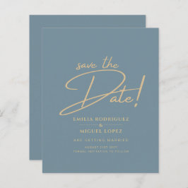 Papier Tout-en-1 Elégant verre de mer Turquoise Mariage o