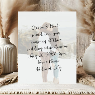 Papier Tout le Mariage photo simple de script