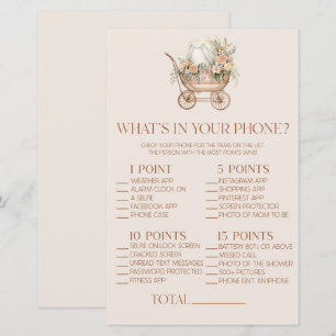 Papier Transport Floral Dans Votre Jeu De Baby shower Tél