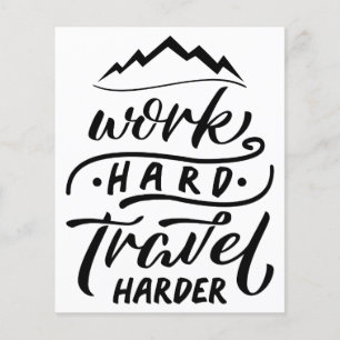Papier Travailler dur Voyage plus difficile