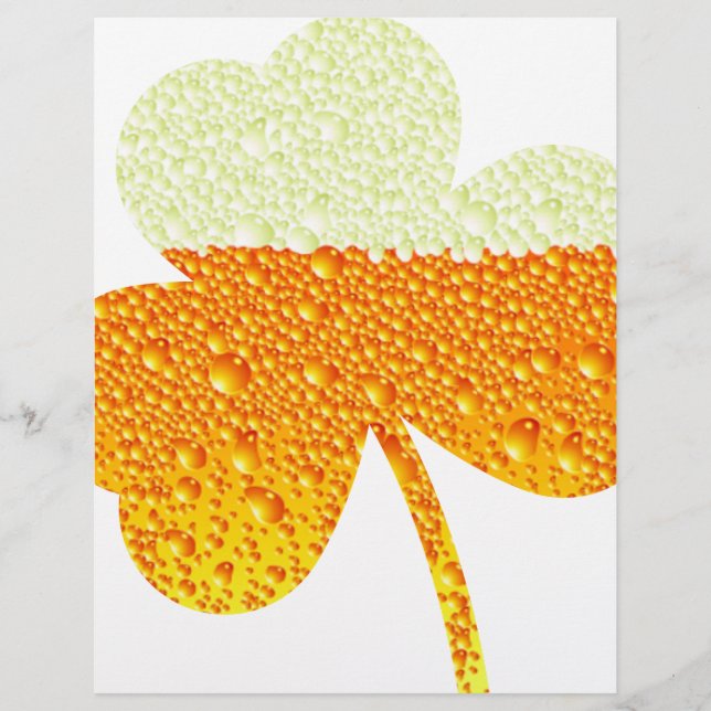 Papier trèfle de bière st patrick (Devant)