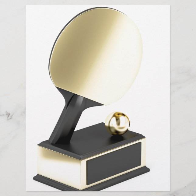 Papier Trophée de tennis de table (Devant)