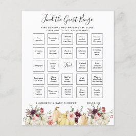 Papier Trouver Le Bingo Invité | Jeu Baby shower