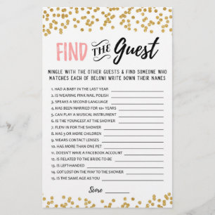 Papier Trouvez la Fête des mariées invitée ou le jeu Hen 
